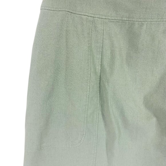 short linen cotton mini skirt women khaki color size 10 MEXX - Picture 6 of 9